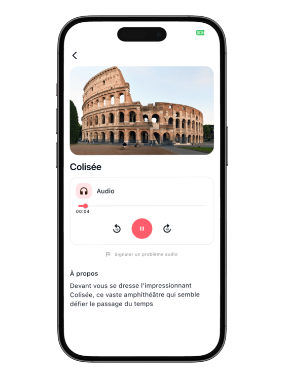 Application CityGuide — Rome