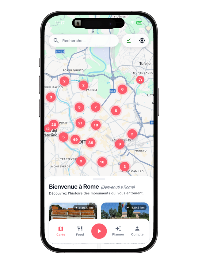CityGuide — déclenchement auto des audios